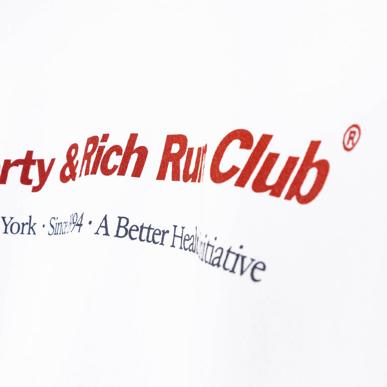 Sporty & Rich Run Club Crewneck - L / White - 2