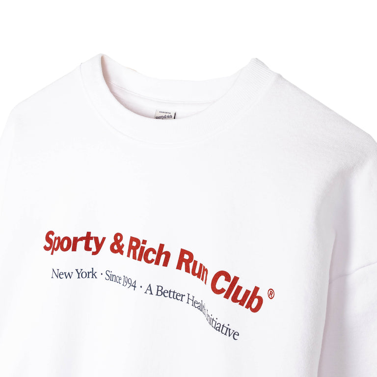 Sporty & Rich Run Club Crewneck - L / White - 3