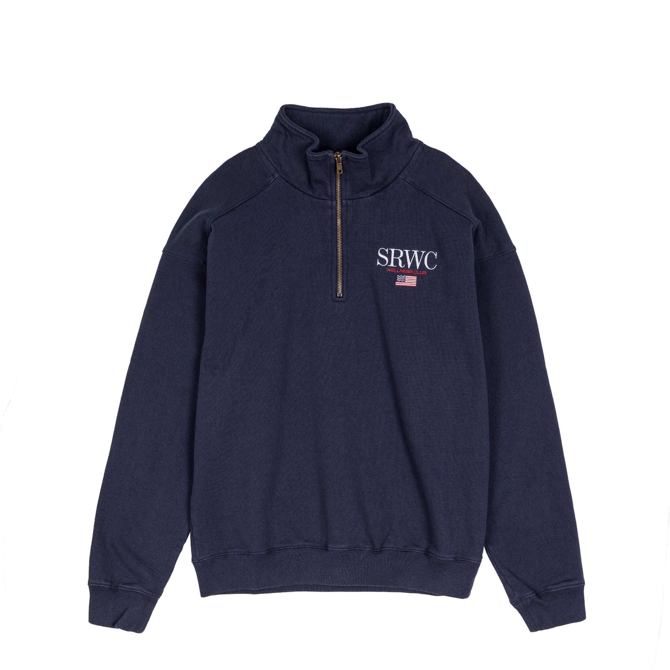 Sporty & Rich Nautical Embroidered Quarter Zip | Apparel » Buy