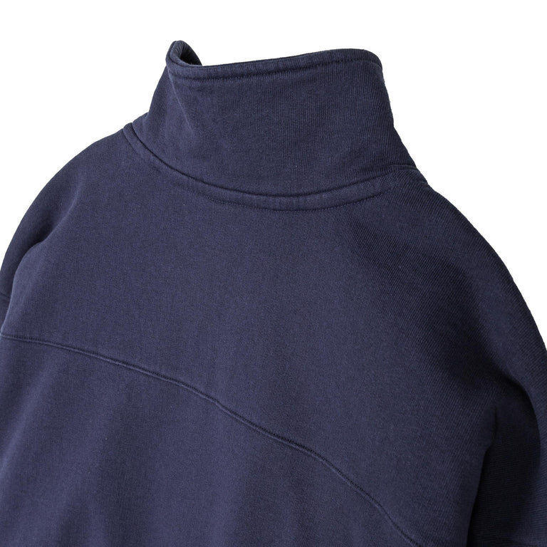 Sporty & Rich Nautical Embroidered Quarter Zip - XL / Dark Navy - 3