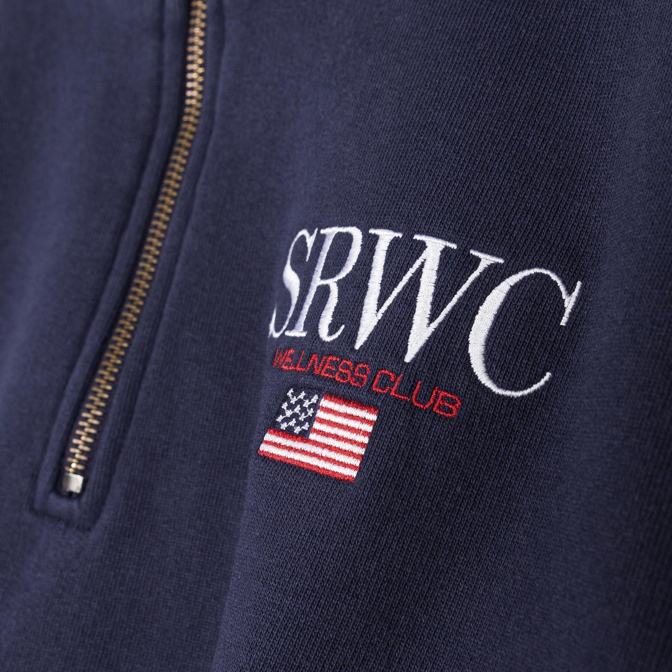 Sporty & Rich Nautical Embroidered Quarter Zip | Apparel » Buy