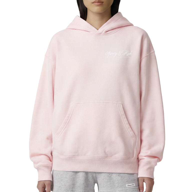 Sporty & Rich International Hoodie - L / Clear Pink - 3