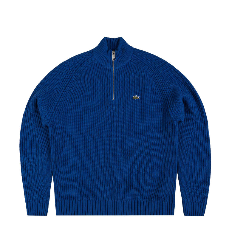 Lacoste Zipped High Neck Carded Wool Sweater jetzt online kaufen