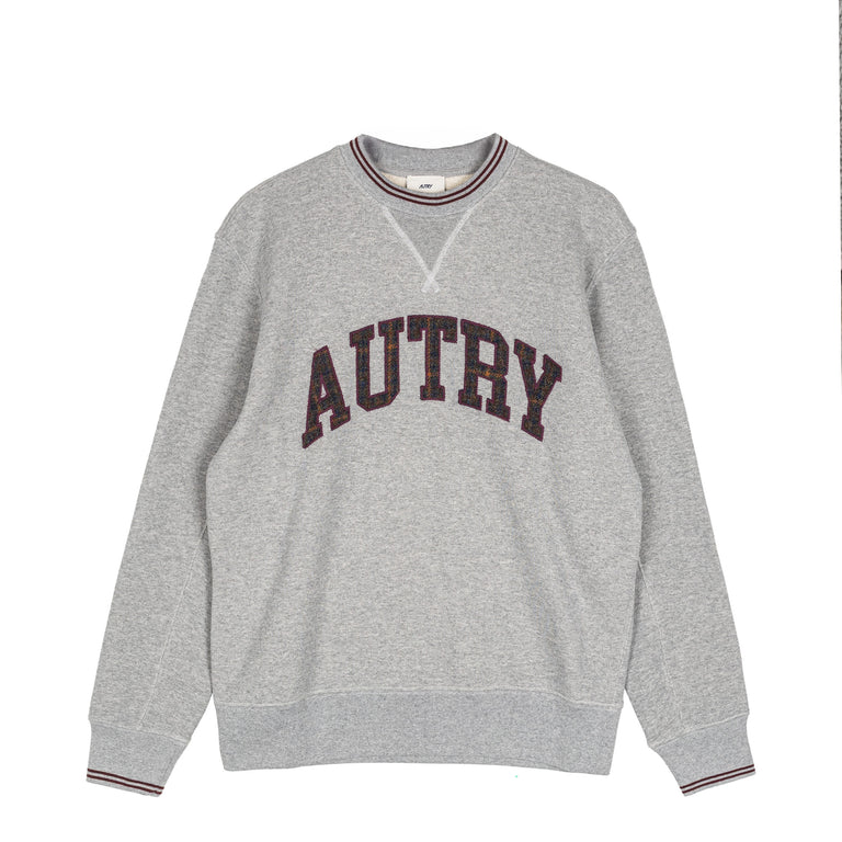 Autry College Check Sweatshirt - XXL / Dark Grey Melange
