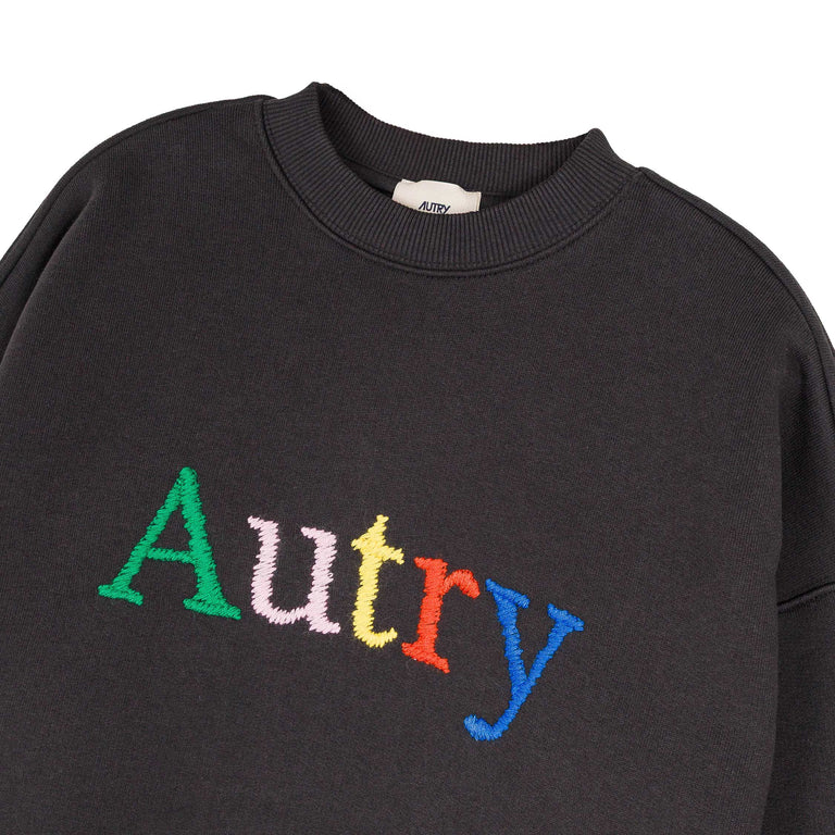 Autry Multicolor Embroidered Logo Sweatshirt - S / Lavagna - 2