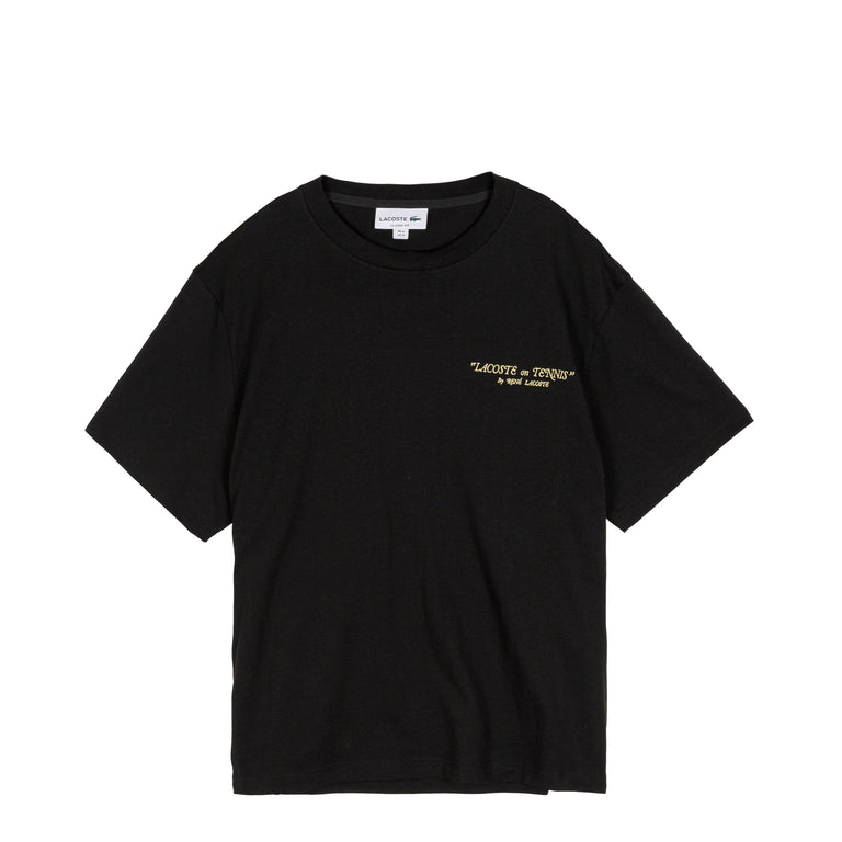 Lacoste	Embroidered Cotton T-Shirt - L / Black - 2