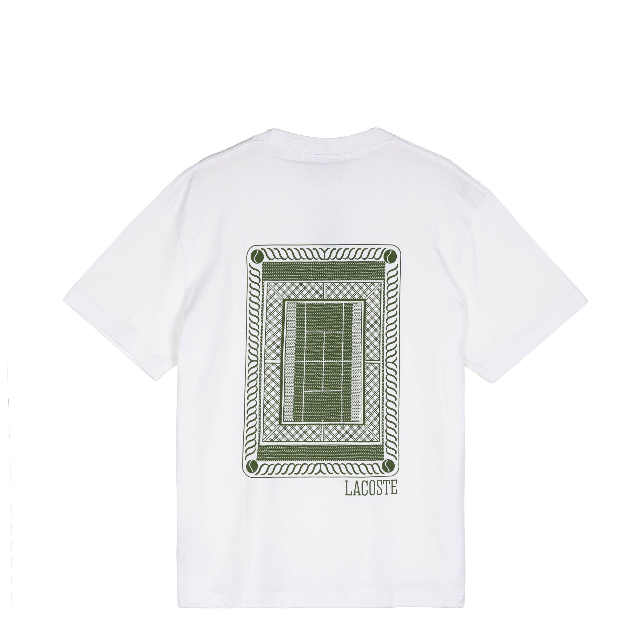Lacoste Tennis Court Print T-Shirt | Apparel » Buy online now!
