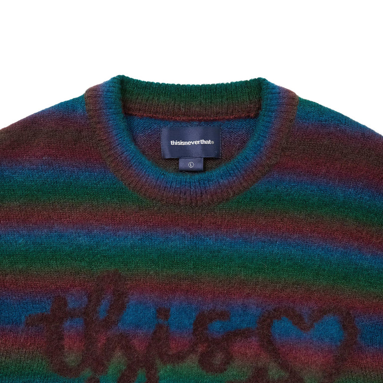 thisisneverthat	Heart Logo Knit Sweater - XL / Multi - 3
