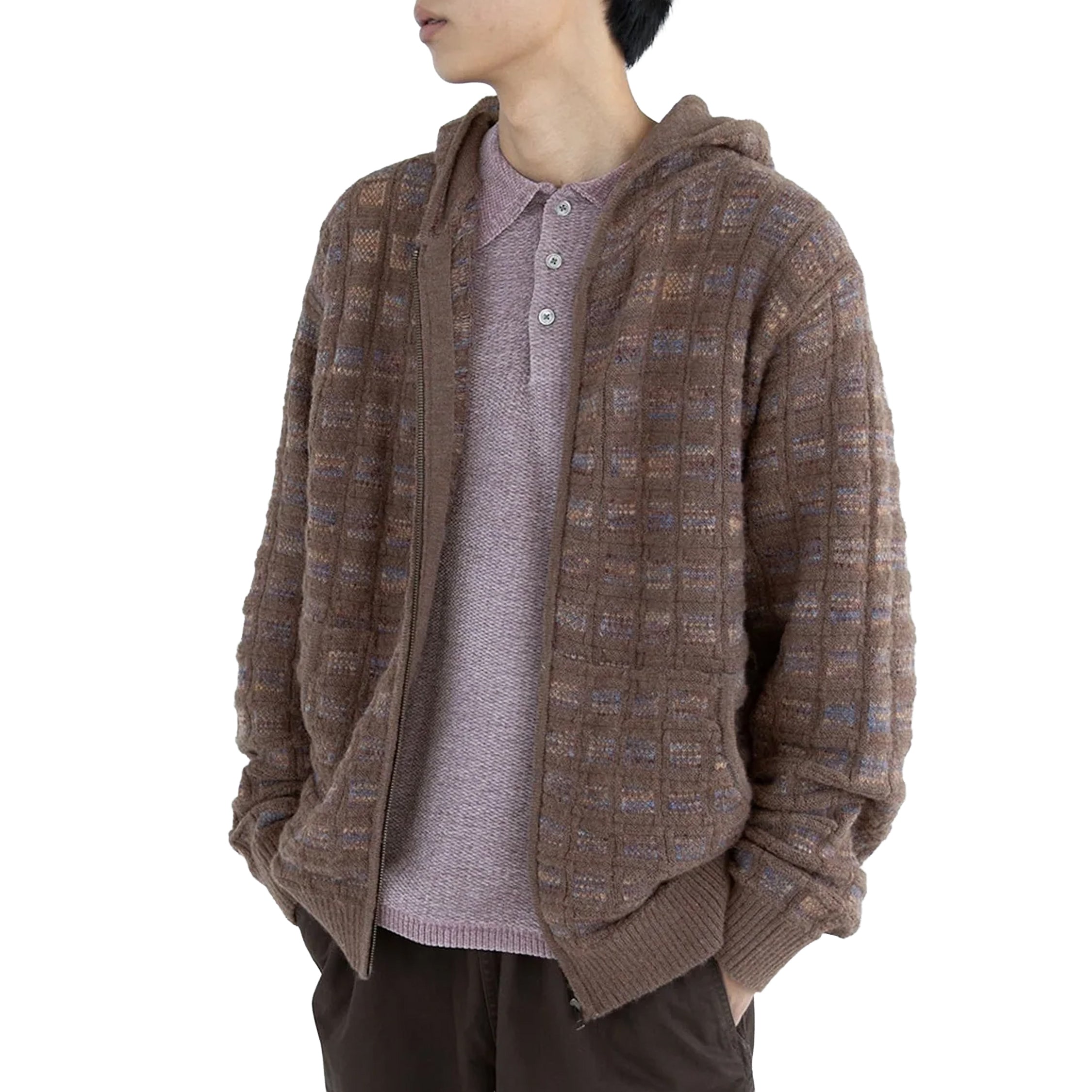 THISISNEVERTHAT ニット パーカー ブラウン M K0032 THISISNEVERTHAT ニット パーカー ブラウン M K0032 - メルカリ