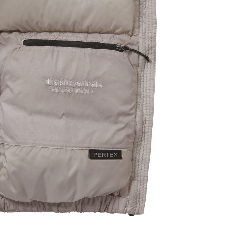 thisisneverthat	PERTEX Overdyed T Down Jacket - XL / Stone - 6
