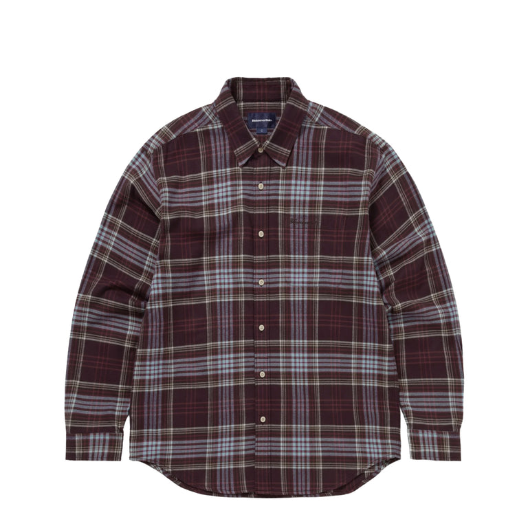 thisisneverthat Flannel Check Shirt - XL / Burgundy
