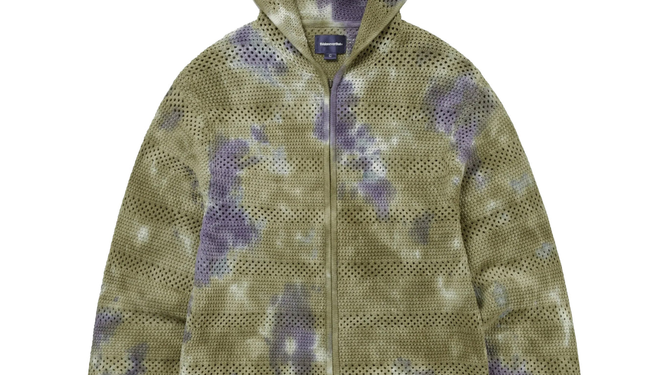 thisisneverthat Crochet Knit Zip Hoodie | Apparel » Buy online now!