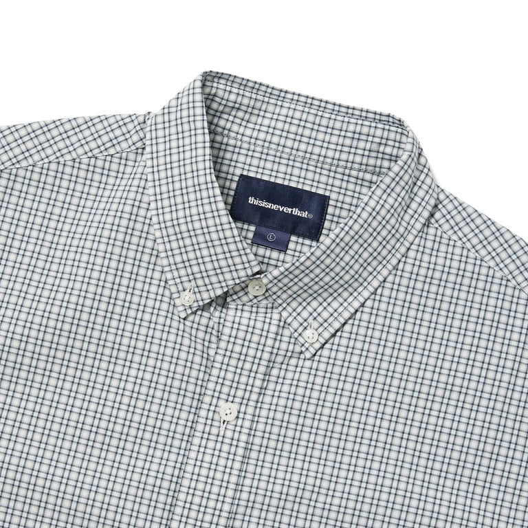 thisisneverthat	Lightweight Plaid Shirt - S / Ivory - 3