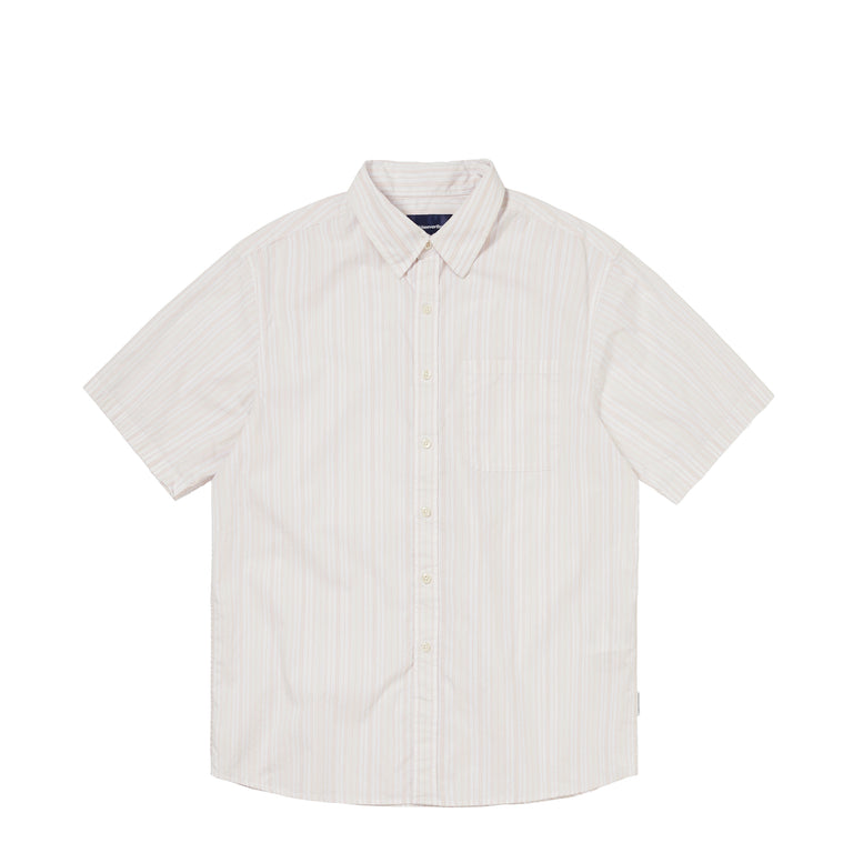 thisisneverthat	Striped Short Sleeve Shirt - M / White
