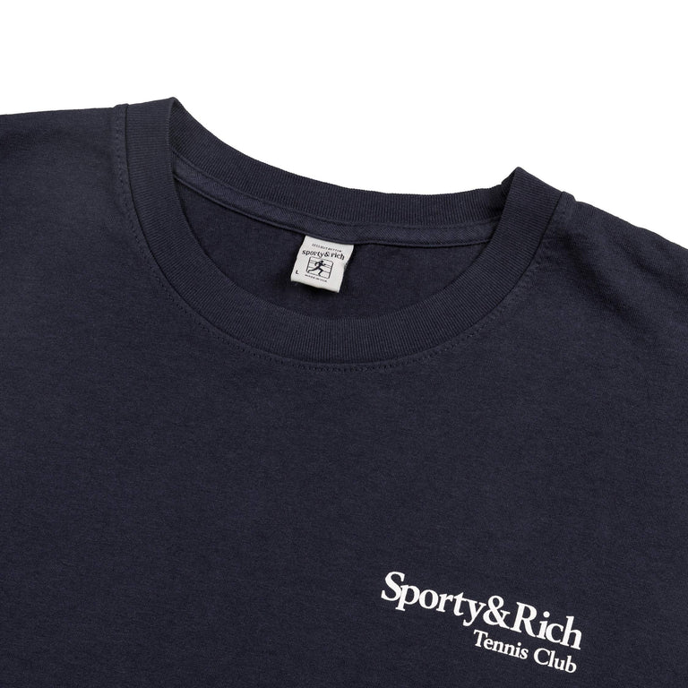 Sporty & Rich Play Tennis T-Shirt - L / Dark Navy - 2
