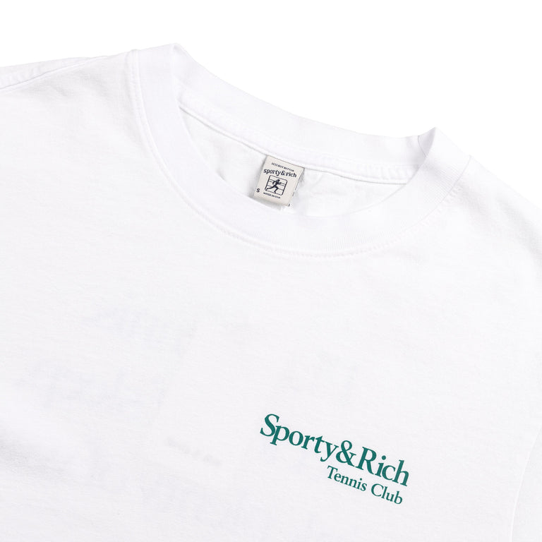 Sporty & Rich Play Tennis T-Shirt - XL / White - 3
