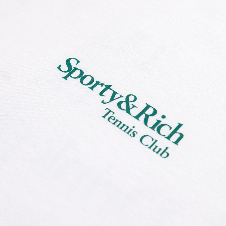 Sporty & Rich Play Tennis T-Shirt - XL / White - 4
