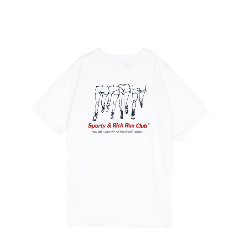 Sporty & Rich Run Club T-Shirt - S / White

