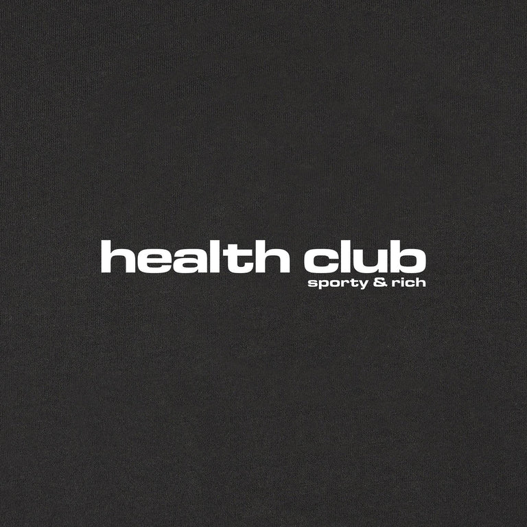 Sporty & Rich Bold Health Longsleeve - L / Faded Black / Sports Red / Soda - 4