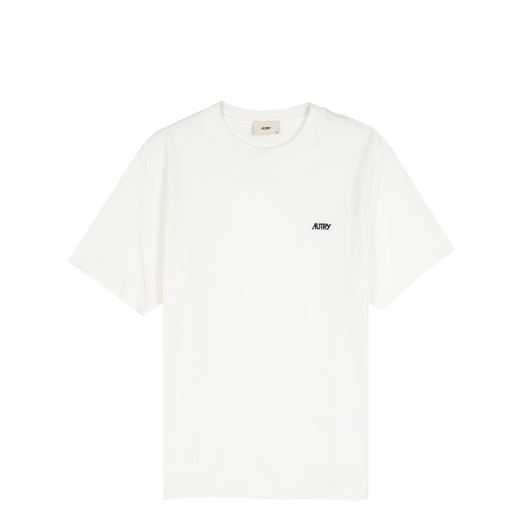 Autry Embroidered Logo Tee - L / White
