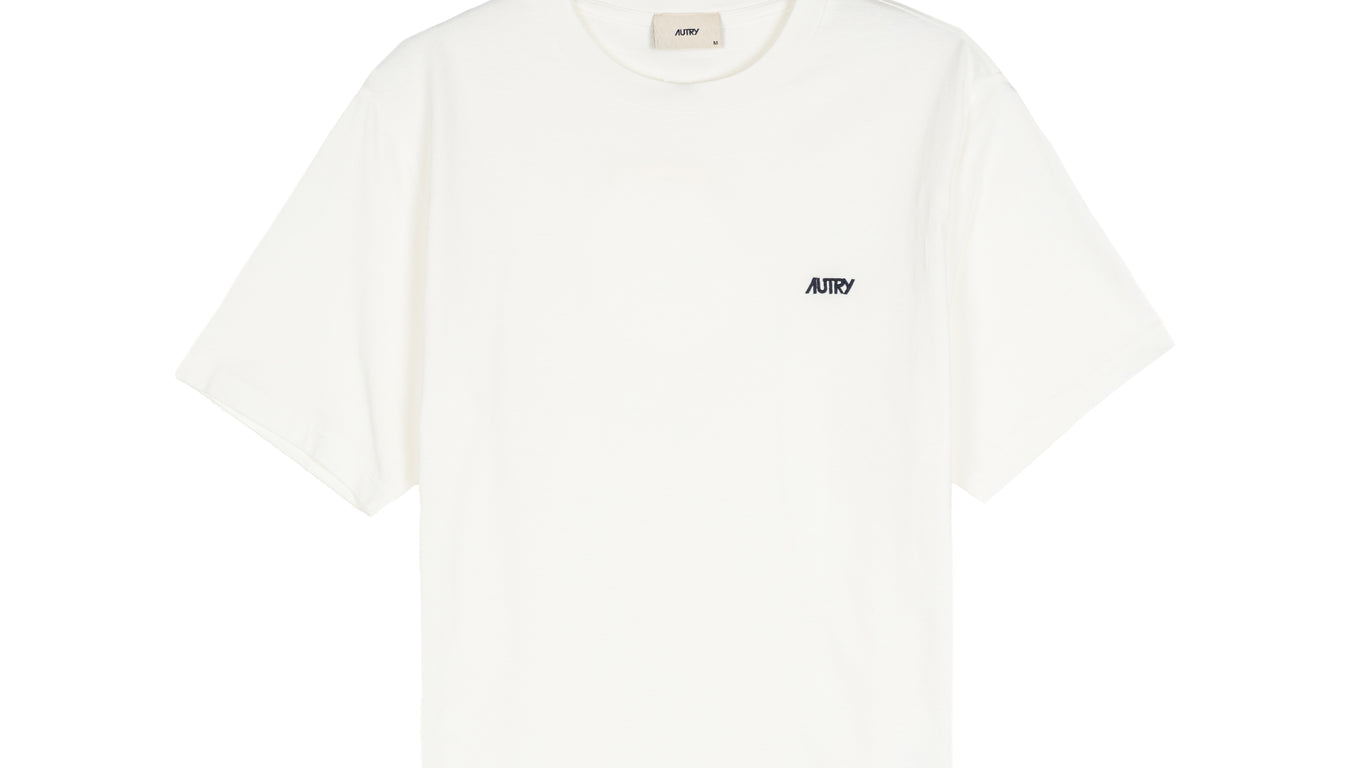 AUTRY LOGOTシャツ ホワイト TSPM007W-Autry-Embroidered-