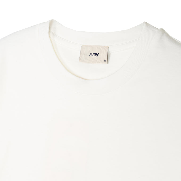 Autry Embroidered Logo Tee - L / White - 2