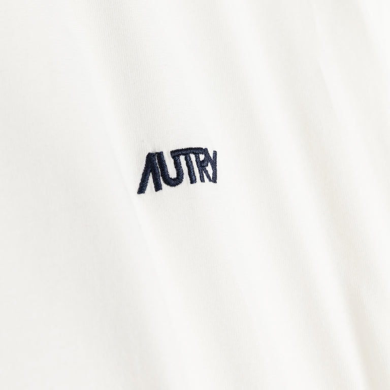 Autry Embroidered Logo Tee - L / White - 3