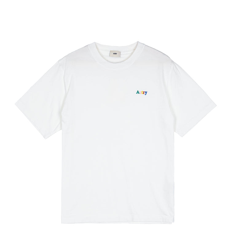 Autry Multicolor Embroidered Logo Tee - L / Alabaster - 1
