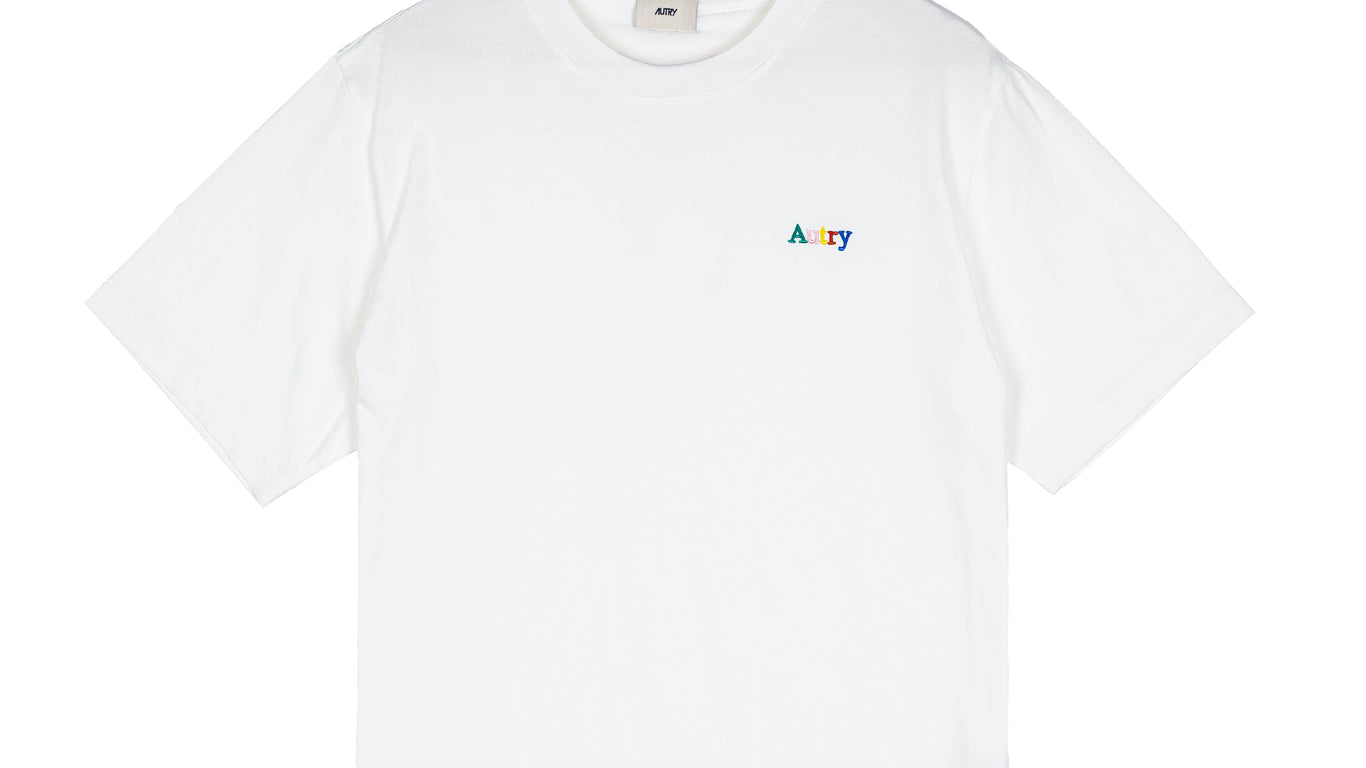 AUTRY LOGOTシャツ ホワイト Autry Multicolor Embroidered Logo Tee | Apparel » Buy online now!