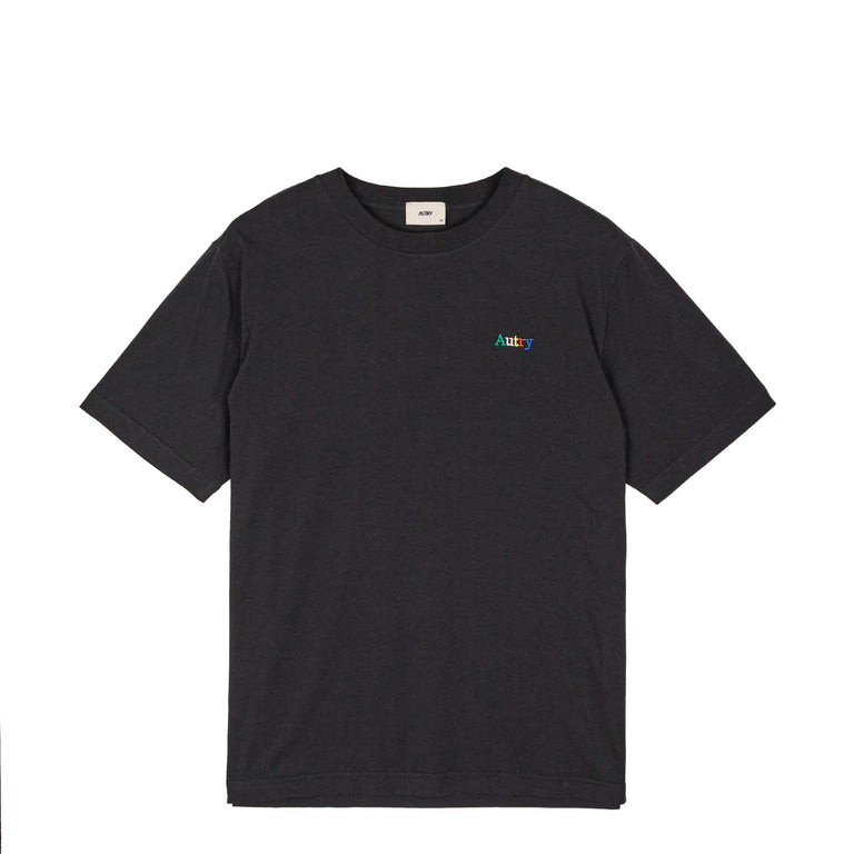 Autry Multicolor Embroidered Logo Tee - L / Lavagna - 1