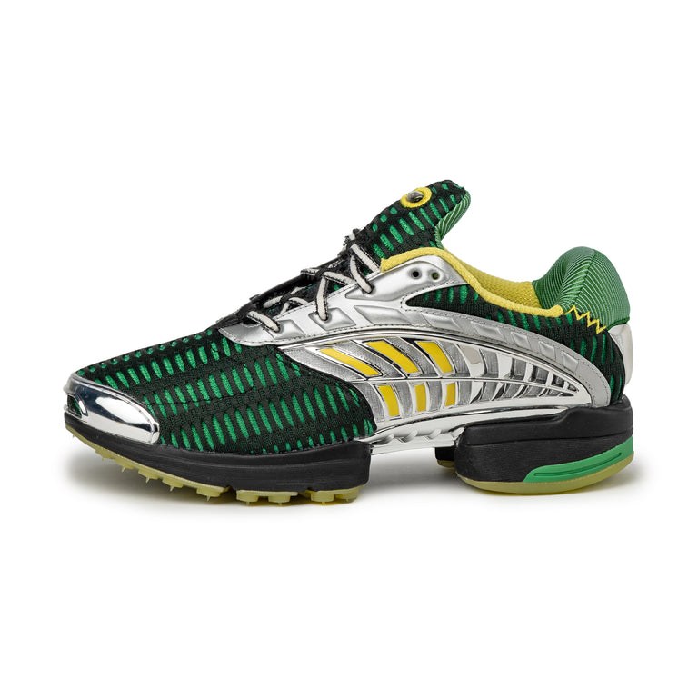 Adidas x Brain Dead Climacool 2 - 43 1/3 / Core Black / Implement Yellow / Silver Metallic
