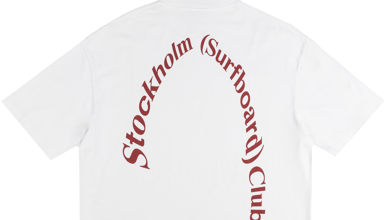 Stockholm Surfboard Club Box Tee Back Logo | Apparel » Buy online now!