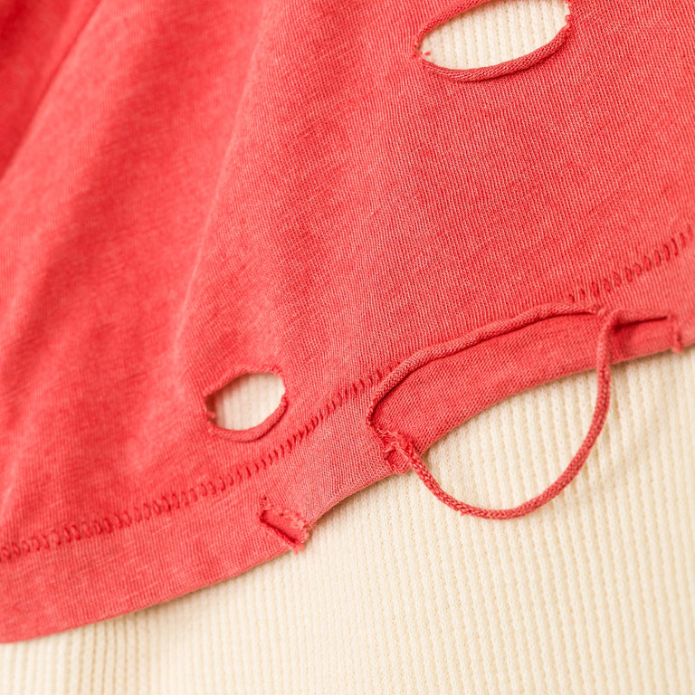 Stockholm Surfboard Club Layer Box Tee - L / Signature Red - 4