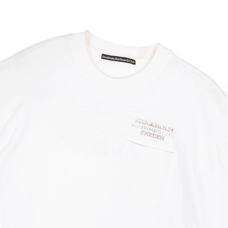 Stockholm Surfboard Club Pocket Tee Stockholm - XL / White - 3