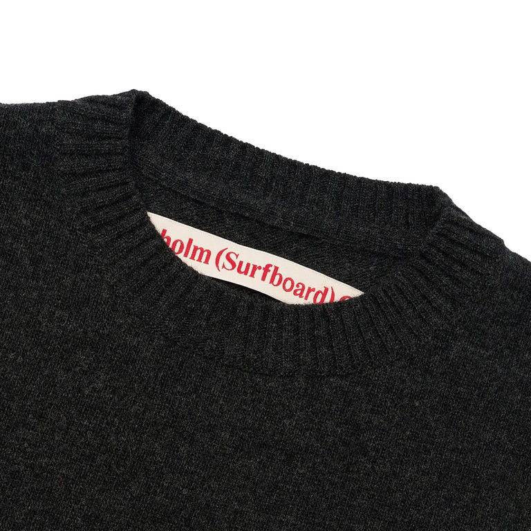Stockholm Surfboard Club Knitted Logo Sweater - S / Black - 3