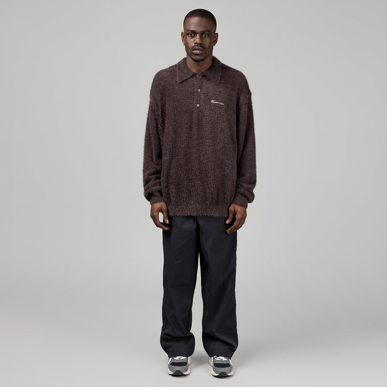 thisisneverthat SCT-Logo Shaggy Knit Polo