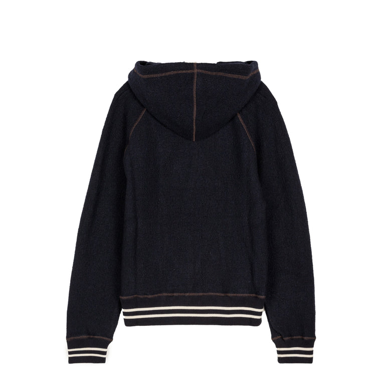 Wales Bonner October Hoodie - S / Navy - 2

