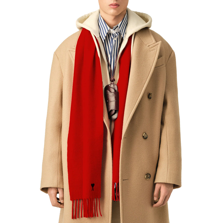 AMI Paris	Ami De Coeur Wool Scarf - 3
