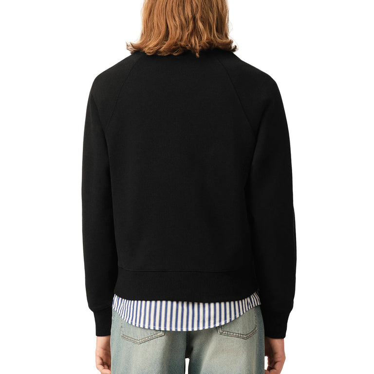 AMI Paris	Ami De Coeur Quarter-Zip Sweater - L / Noir - 3