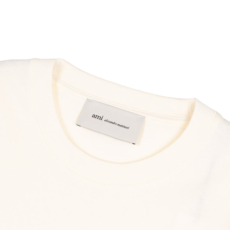 AMI Paris	Ami Paris Print T-Shirt - XXL / White Cream - 3