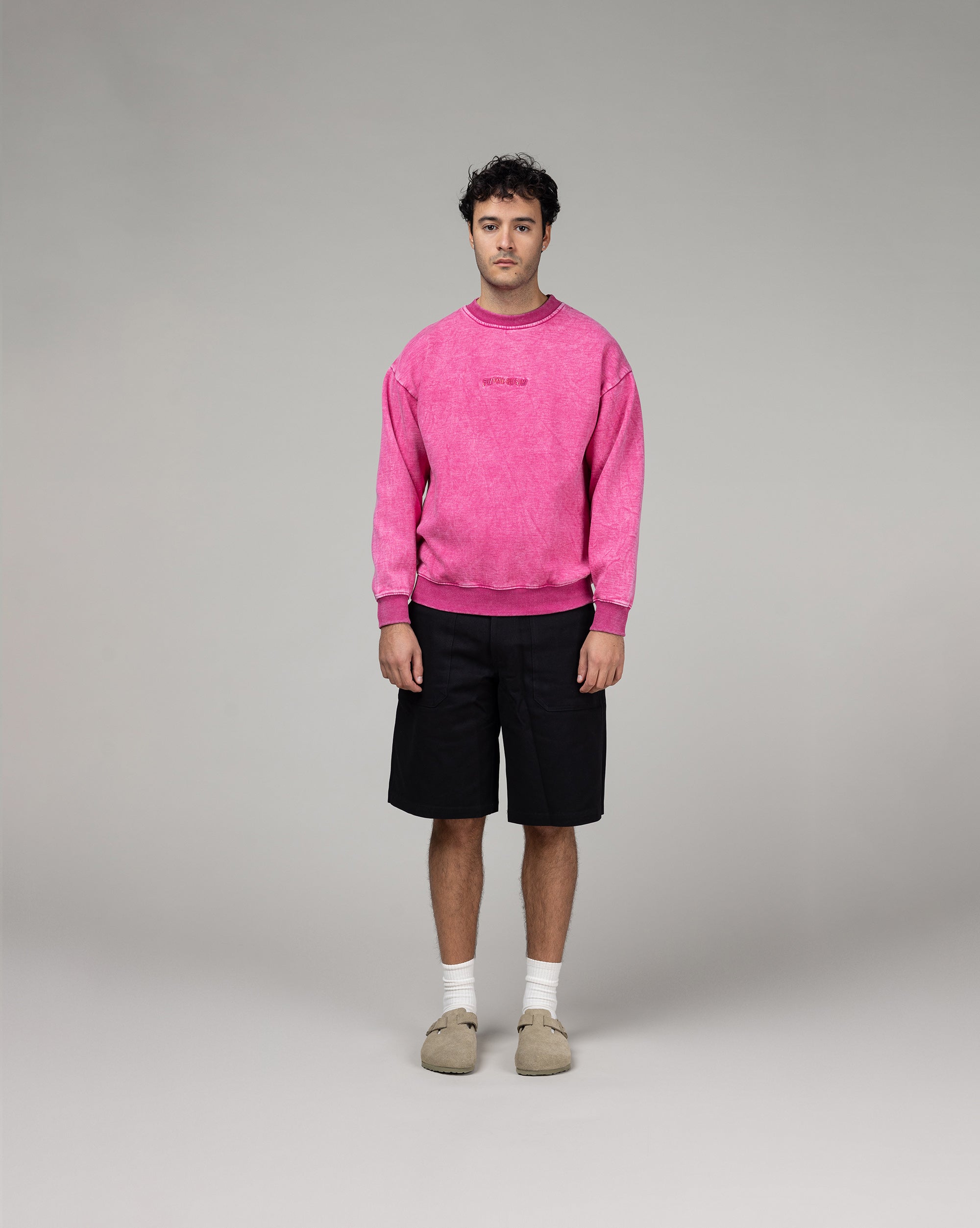 Fucking Awesome Little Stamp Snow Wash Crewneck | Apparel
