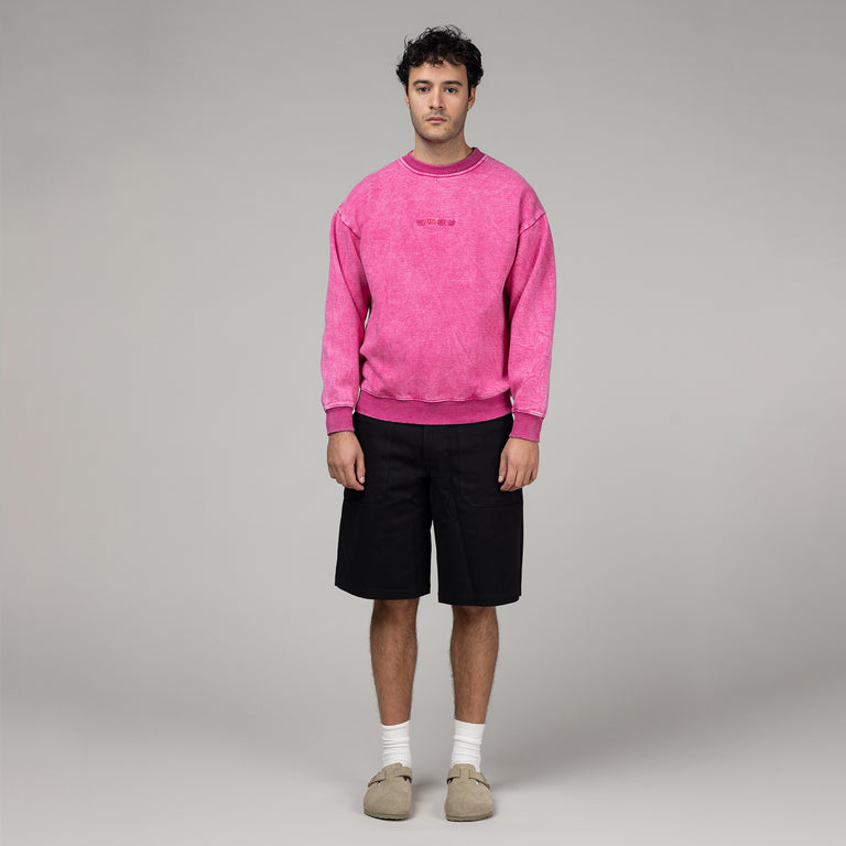 Fucking Awesome Little Stamp Snow Wash Crewneck