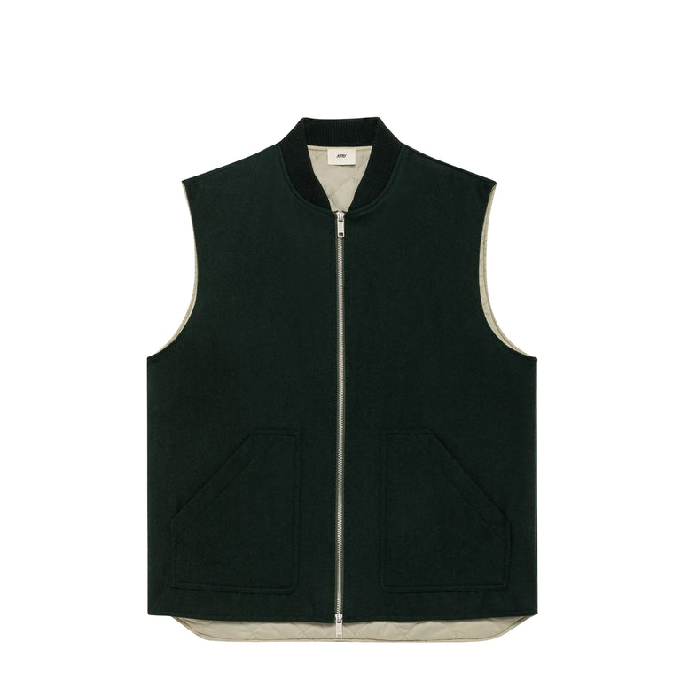 Autry Felt Vest - XXL / Dark Green
