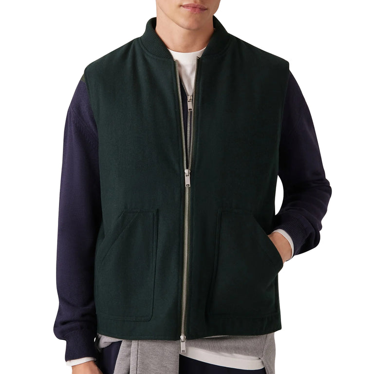 Autry Felt Vest - XXL / Dark Green - 4
