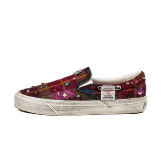 Vans	x Harris Tweed Premium Slip-On 98 LX - 41 / Tweed Red / Blue