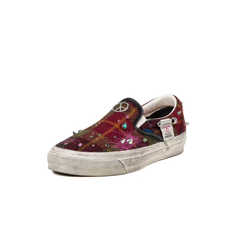 Vans	x Harris Tweed Premium Slip-On 98 LX - 41 / Tweed Red / Blue - 2
