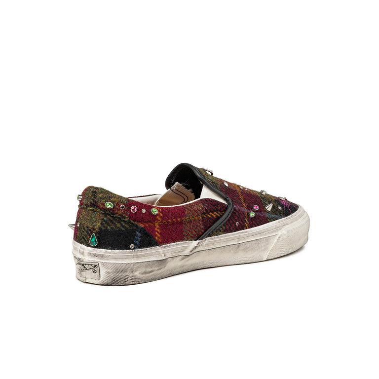 Vans	x Harris Tweed Premium Slip-On 98 LX - 41 / Tweed Red / Blue - 3
