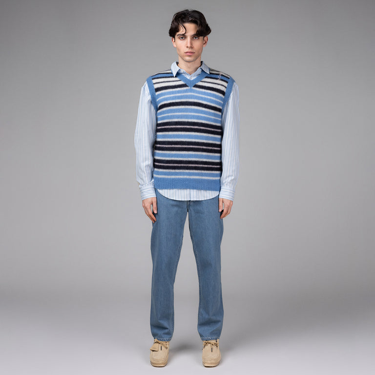 Marni Brushed Mohair Stripe Gilet