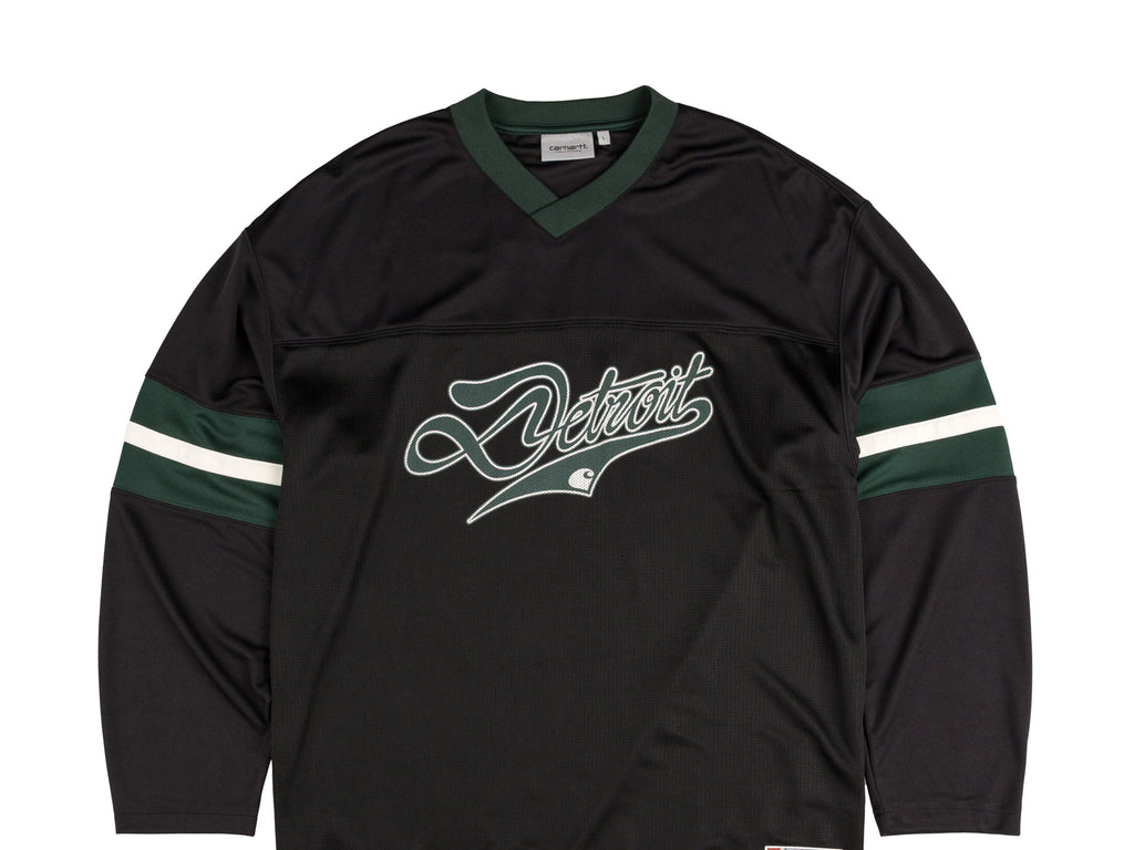 【carhartt】\"L/S Detroit Mesh\"メッシュ長袖ロゴTシャツ/green Carhartt WIP】L/S DETROIT MESH T-SHIRT | WHO'S WHO gallery