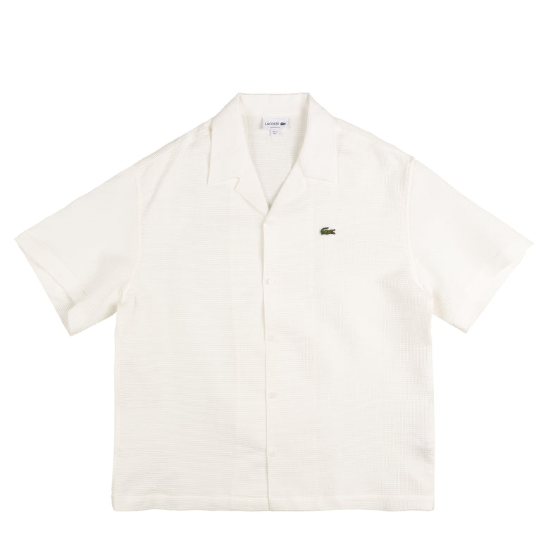 Lacoste Relaxed Fit Shirt With Structured Waffle Look